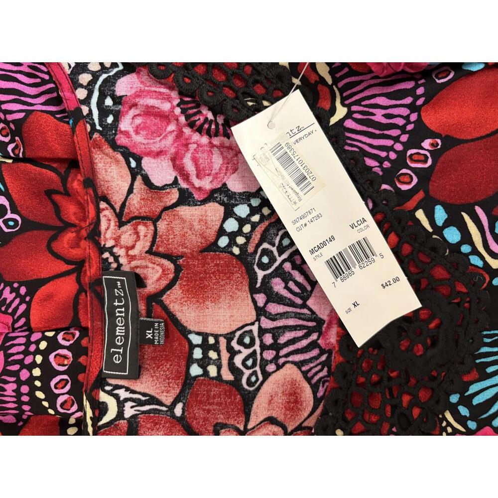Elementz Floral Print Dress in XL - New with Tags - Picture 4 of 6